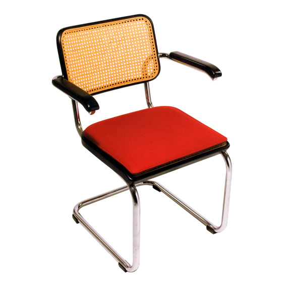 Stuhlkissen S 32 64 Breuer Thonet Stahlrohrstuhl 025 Kenia Rot